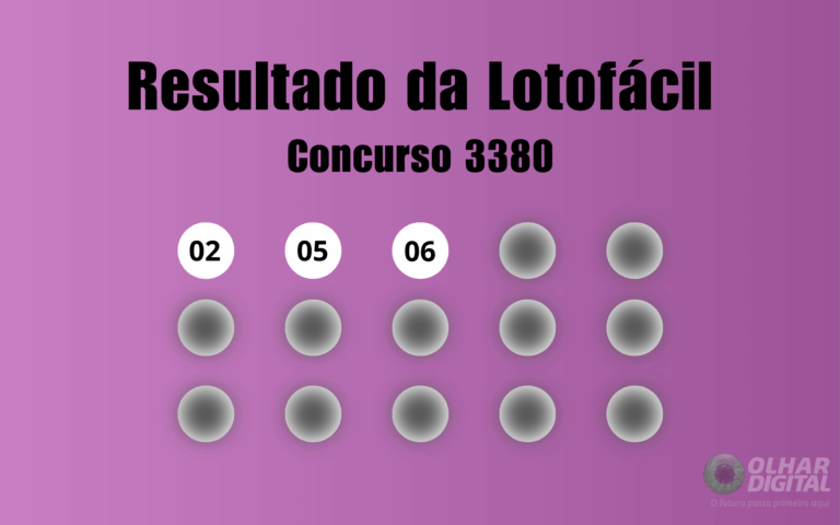Lotofácil 3380: veja resultado de hoje, quarta-feira (30)