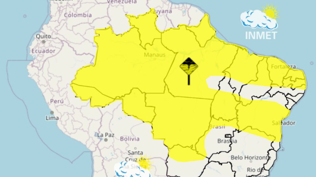 MA tem 210 municípios em alerta amarelo para chuvas até