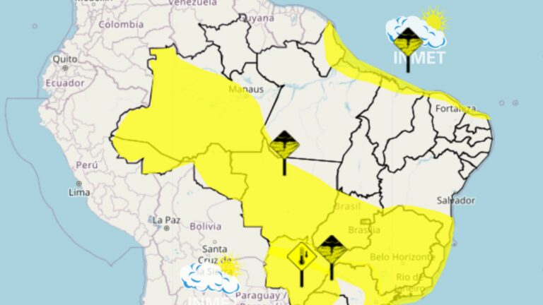 MA tem alerta de chuva para 52 cidades; São Luís