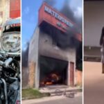 Mulher ateia fogo em galpão com veículos de luxo, em