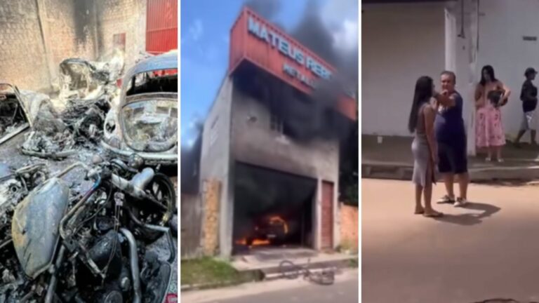 Mulher ateia fogo em galpão com veículos de luxo, em