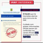 PRF alerta sobre falso concurso público