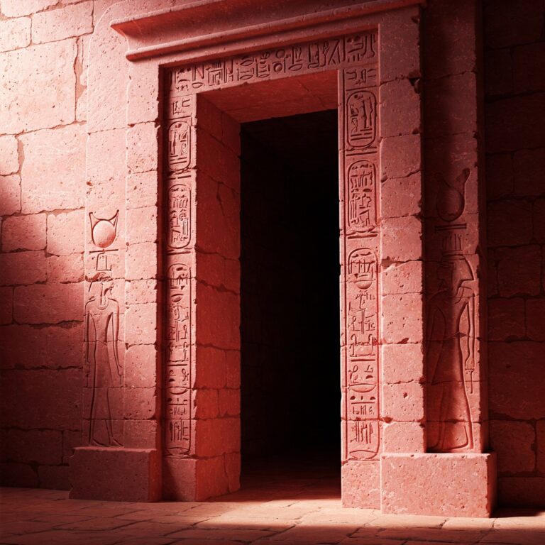 Porta rosa gigante de 4.400 anos revela túmulo de príncipe