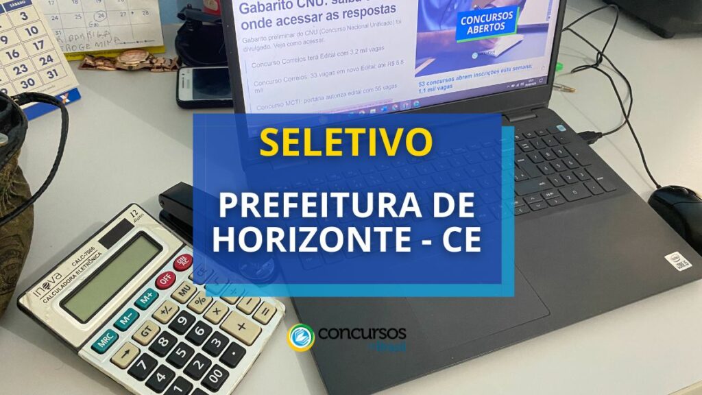 Prefeitura de Horizonte - CE publica edital com 36 vagas