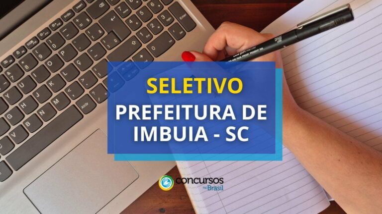 Prefeitura de Imbuia - SC abre vagas em processo seletivo