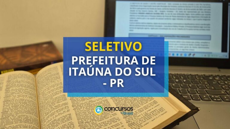 Prefeitura de Itaúna do Sul – PR abre novas vagas