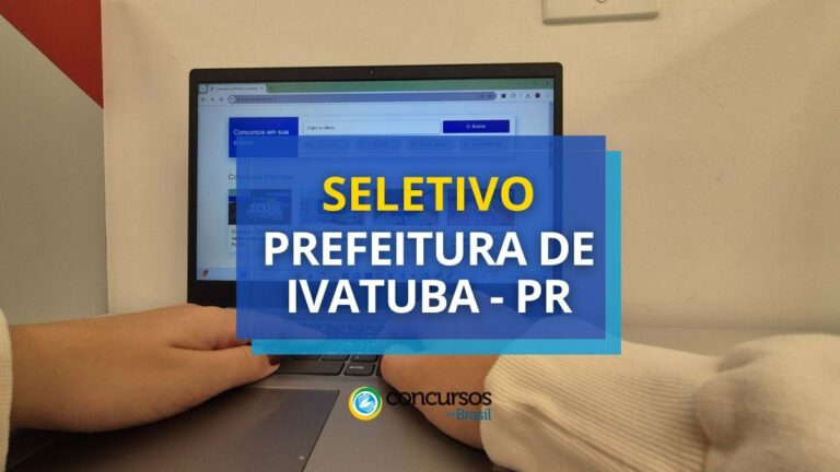Prefeitura de Ivatuba - PR abre vagas em edital de