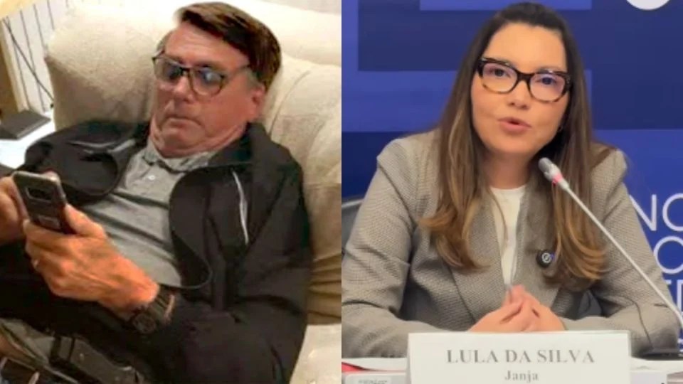 Bolsonaro publica fake news sobre Janja ter viajado para a