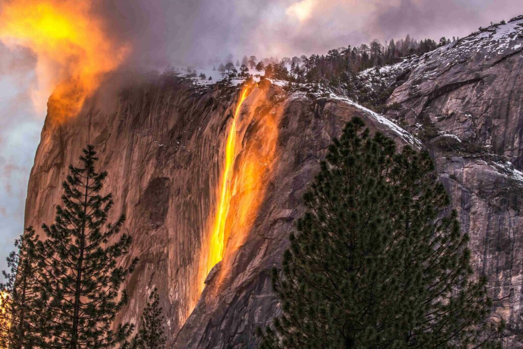 Cachoeira de fogo de Yosemite: o que é e como