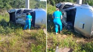Caminhonete capota e mata uma pessoa na MA-320