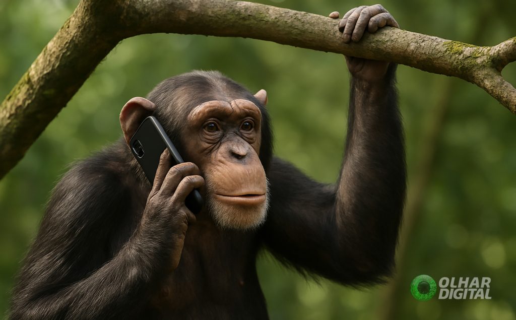 Chimpanzés desenvolvem forma de comunicação à distância