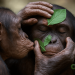Chimpanzés usam plantas medicinais para tratar feridas