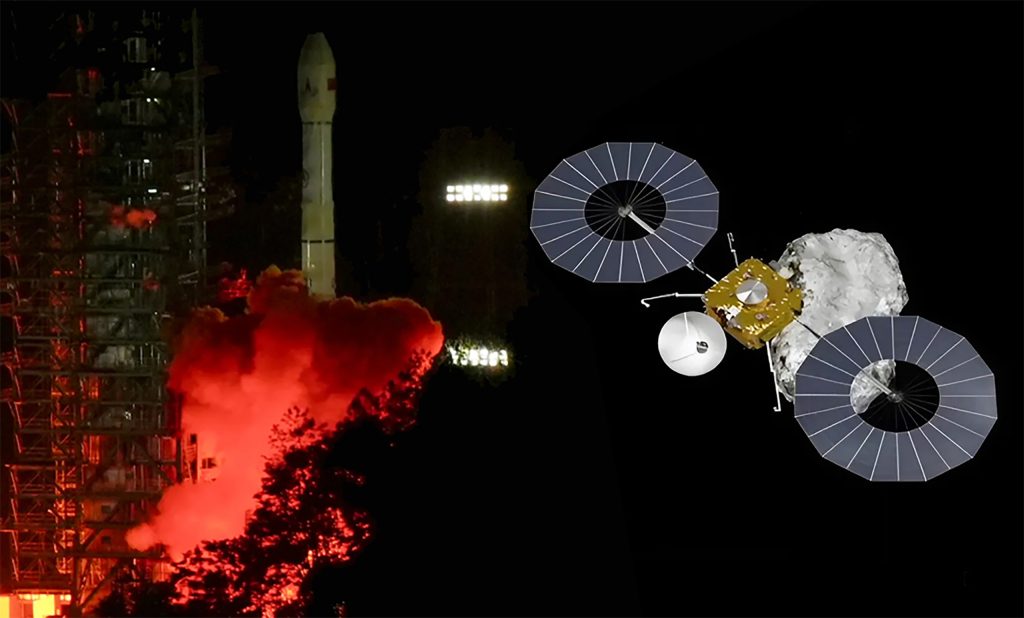 China lança missão inédita para coletar amostras de asteroide