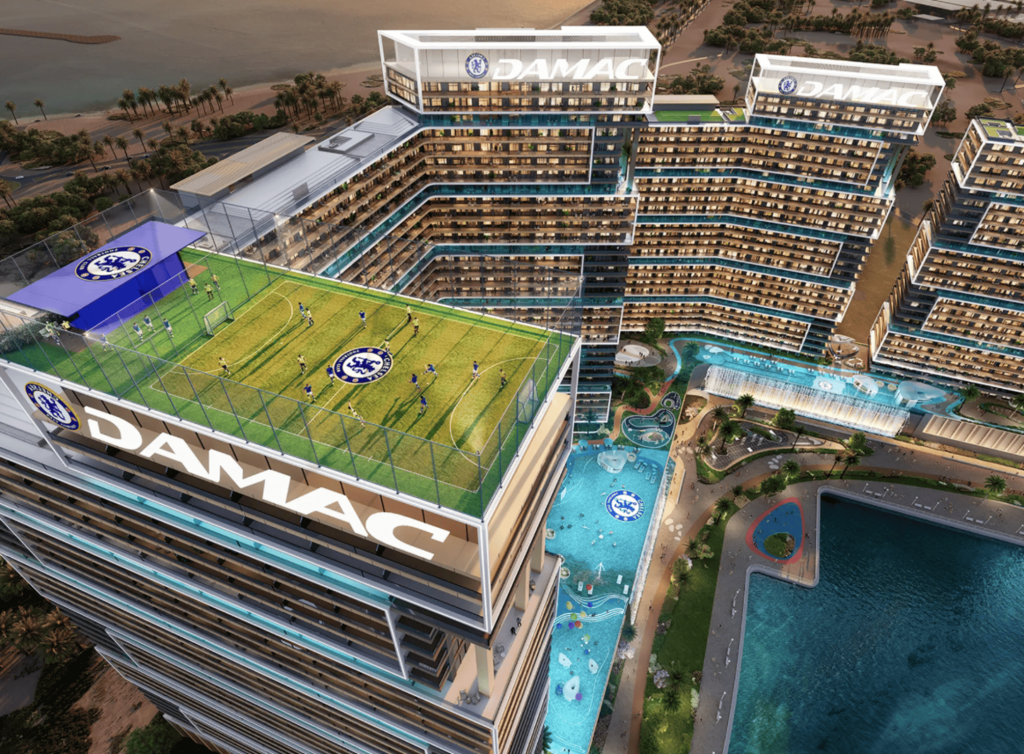 Clube de futebol inglês terá arranha-céu com campo em Dubai