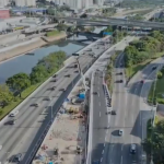 Cratera na Marginal Tietê: Sabesp conclui novo acesso à pista