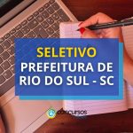 Edital Prefeitura de Rio do Sul