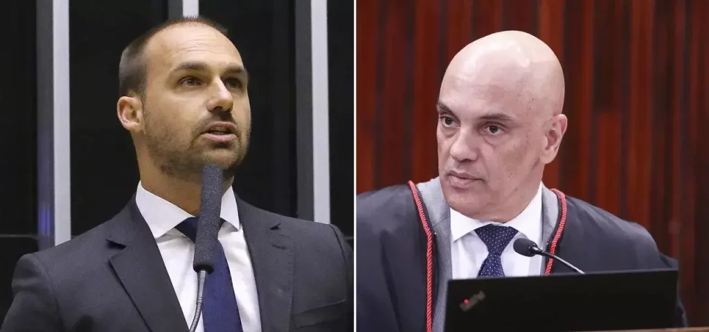 Eduardo Bolsonaro diz que só volta ao Brasil com Moraes