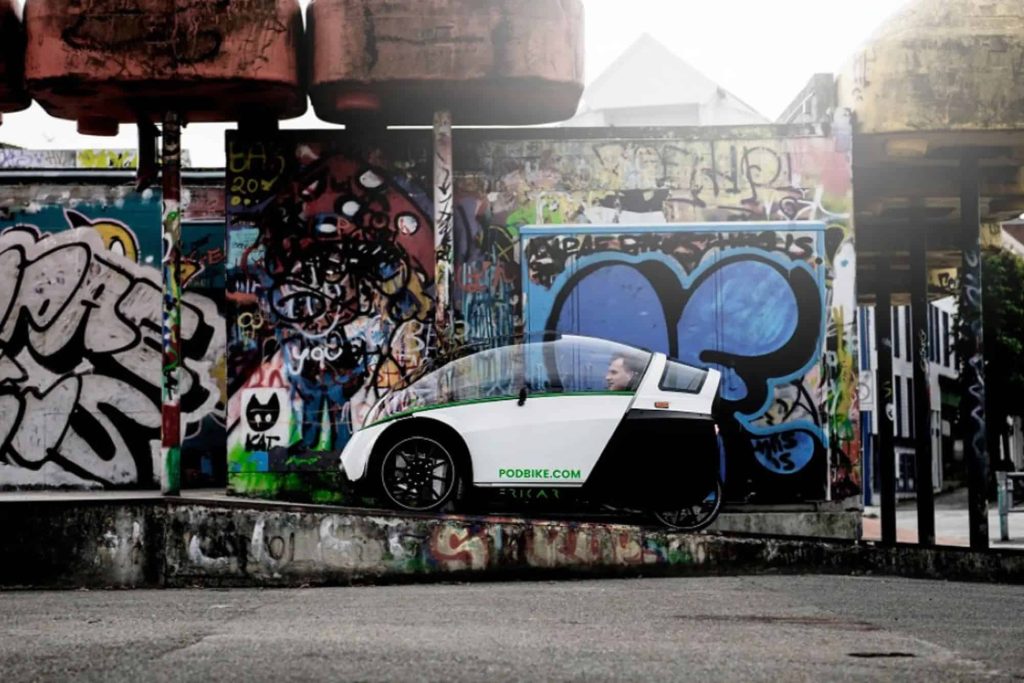 Esse quadriciclo elétrico futurista (e fofo) é o veículo mais