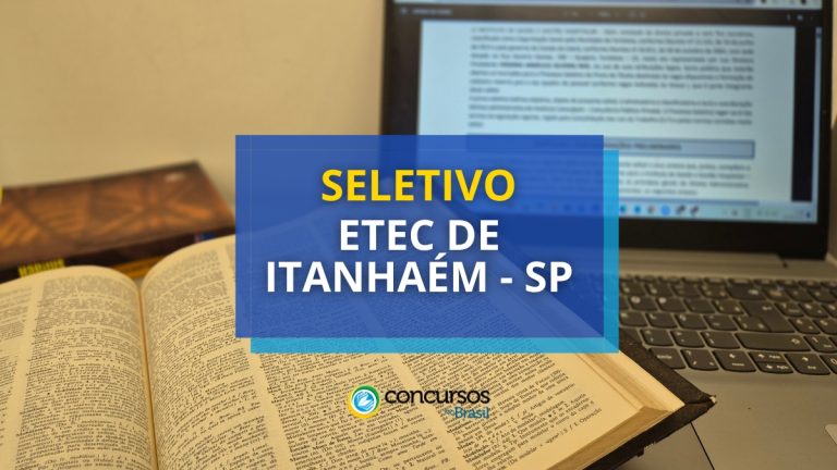 Etec de Itanhaém - SP tem edital de processo seletivo