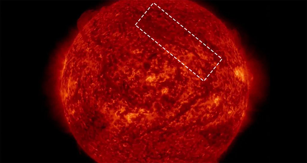 Filamento magnético de quase um milhão de km explode no