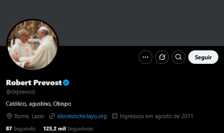 Leão XIV: o novo papa tem Twitter (e até já