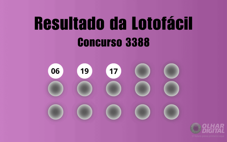 Lotofácil 3388: veja resultado de hoje, sábado (10)