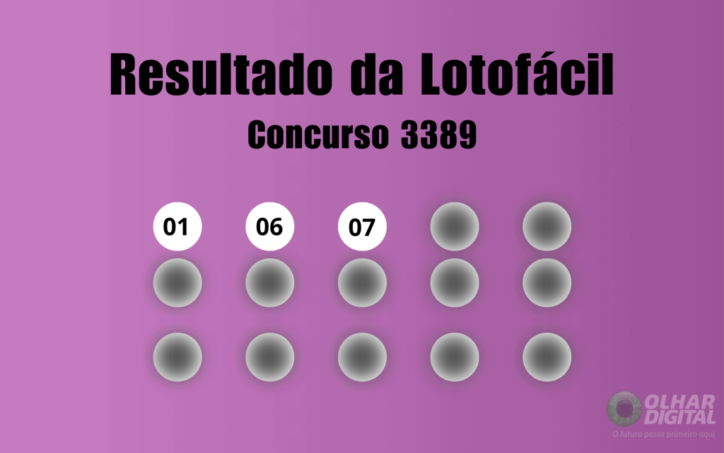 Lotofácil 3389: veja resultado de hoje, segunda-feira (12)