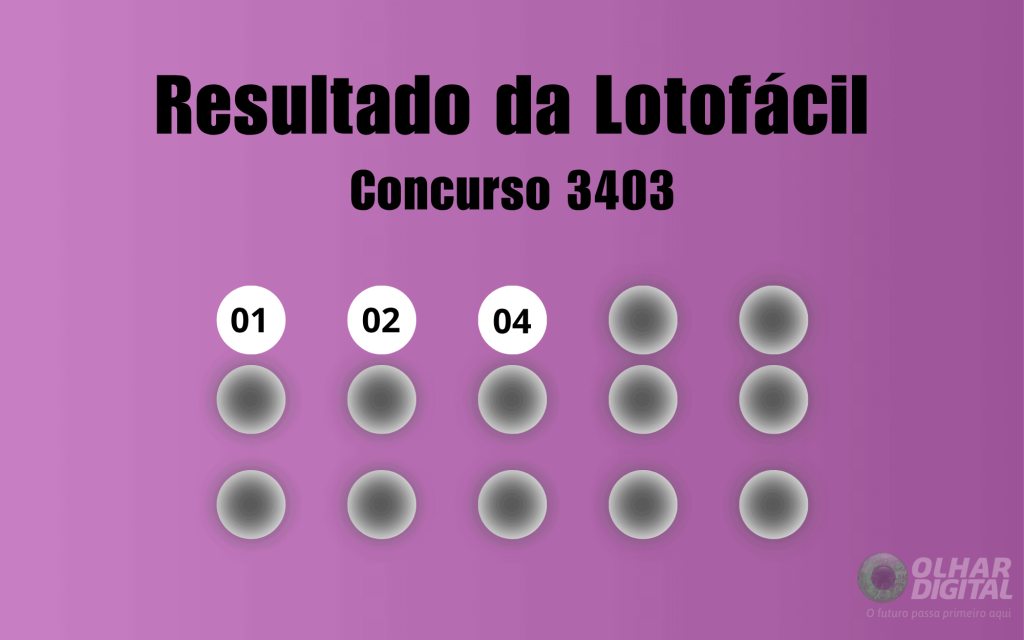 Lotofácil 3403: veja resultado de hoje, quarta-feira (28)