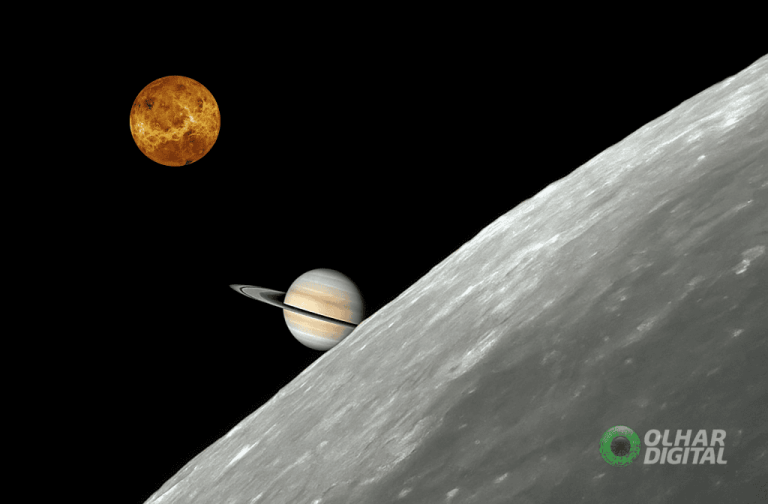 Lua visita Saturno antes de se encontrar com Vênus