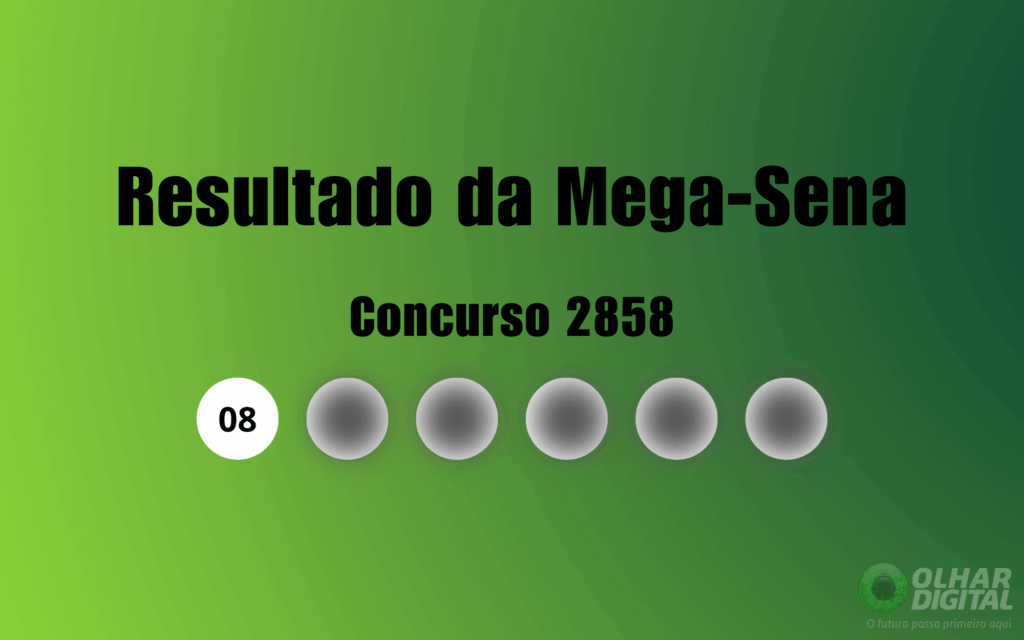 Mega-Sena 2858: veja resultado de hoje, sábado (3)
