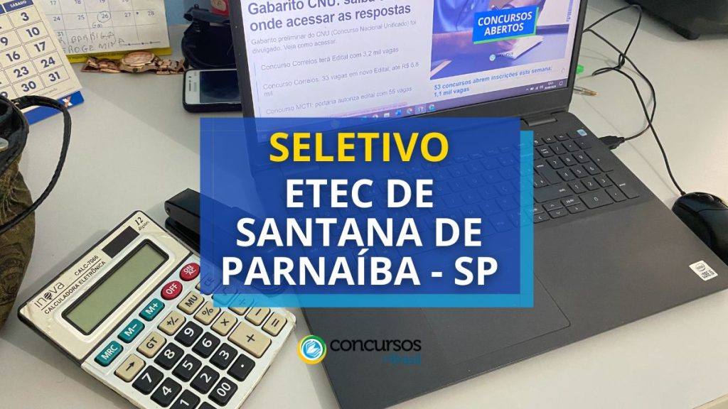 Novo seletivo é lançado pela Etec de Santana de Paranaíba