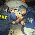 PRF apreende mais de 188 kg de drogas escondidas em