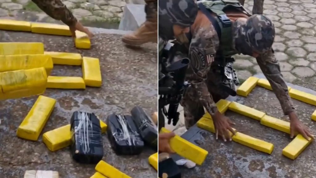 Polícia apreende mais de 30kg de drogas dentro de veículo