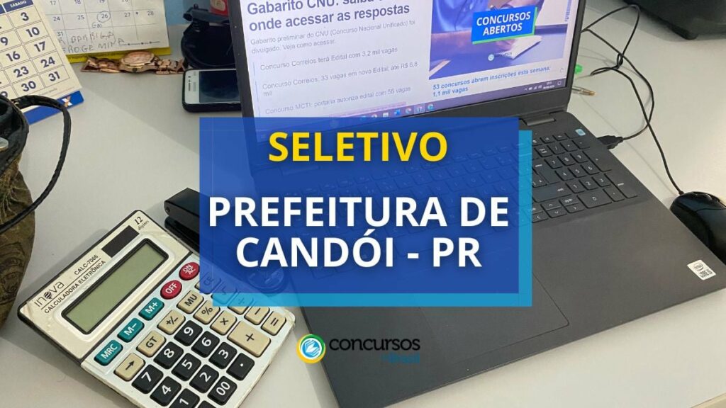 Prefeitura de Candói - PR abre vagas para Professores; até