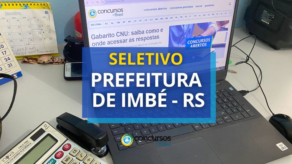 Prefeitura de Imbé - RS abre seleção; vencimento de até