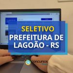 Prefeitura de Lagoão - RS divulga edital de processo seletivo