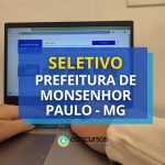 Prefeitura de Monsenhor Paulo - MG: vagas para Agentes Comunitários