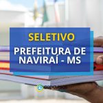 Prefeitura de Naviraí - MS abre mais um edital de