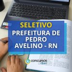 Prefeitura de Pedro Avelino - RN publica processo seletivo