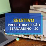 Prefeitura de São Bernardino - SC abre novo seletivo; até