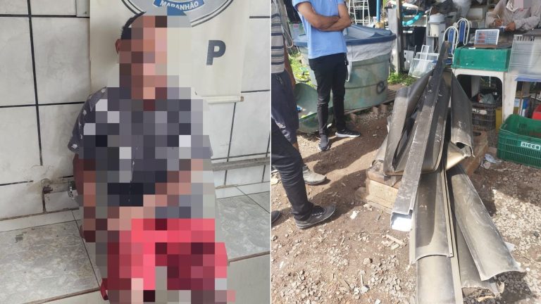 Preso suspeito de furtar portão de residência em São Luís