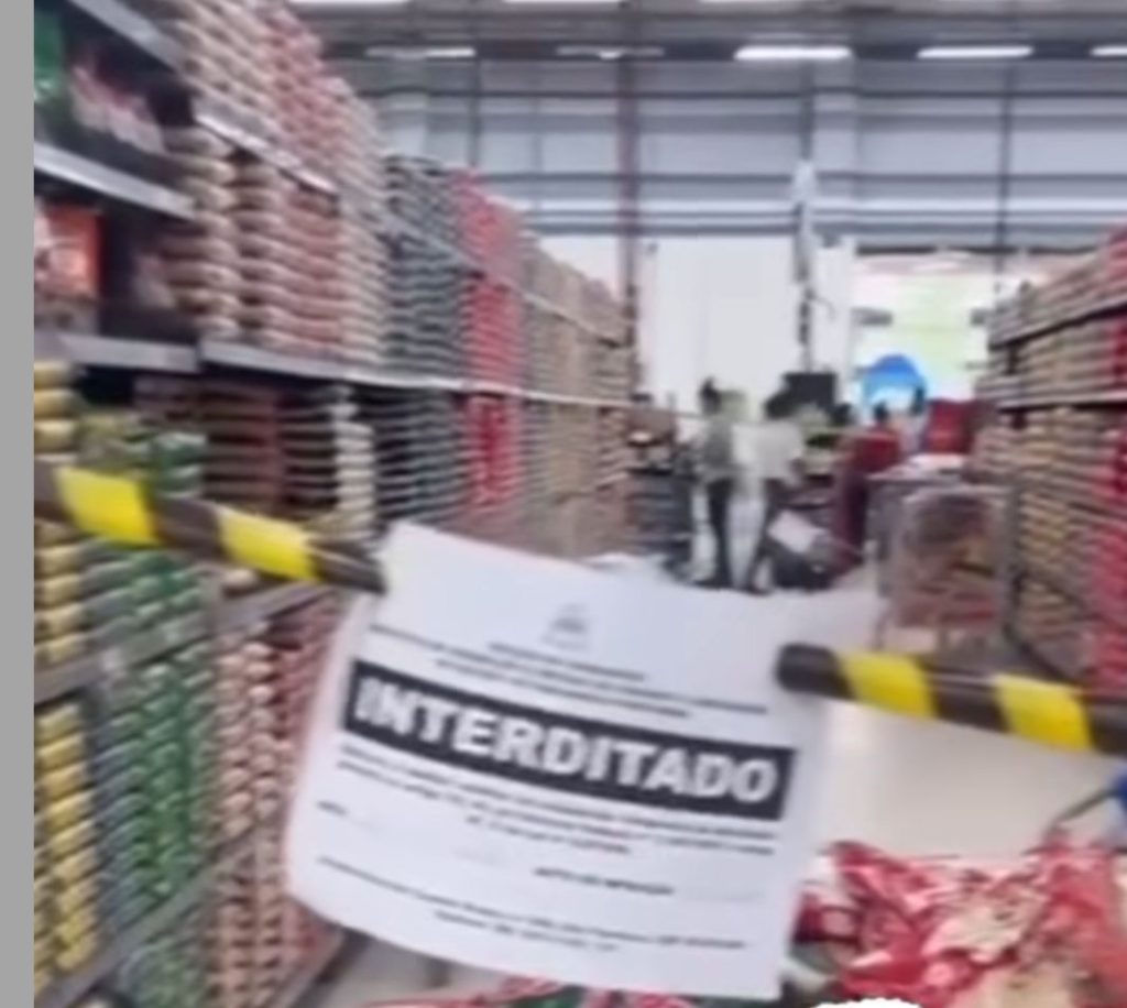 Procon/MA interdita áreas de supermercado Mateus do bairro Renascença