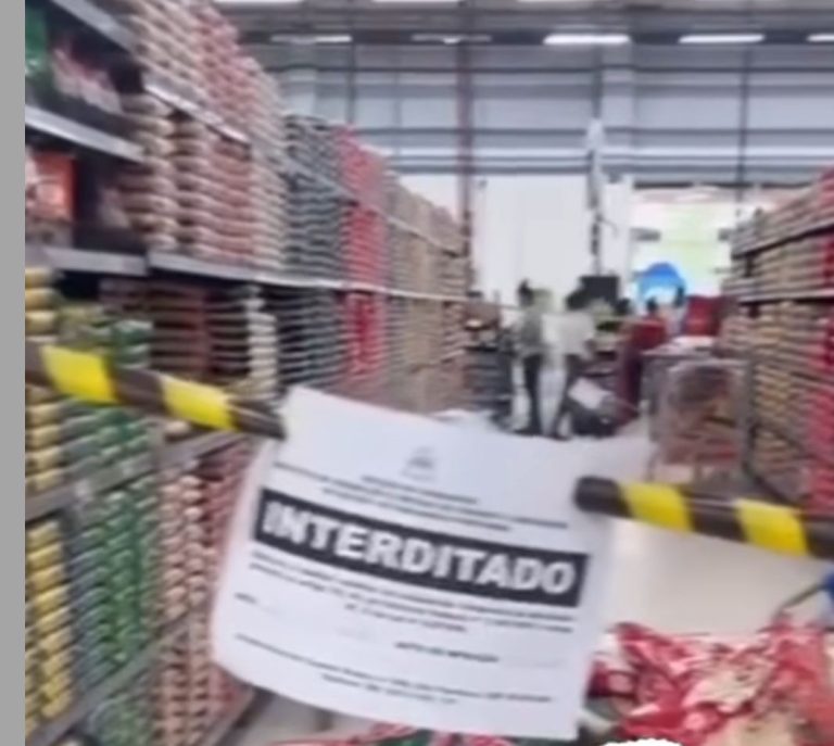 Procon/MA interdita áreas de supermercado Mateus do bairro Renascença