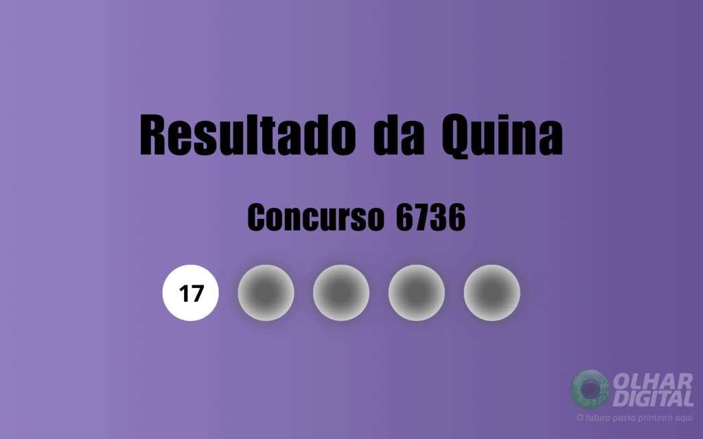 Quina 6736: veja resultado de hoje, quinta-feira (22)