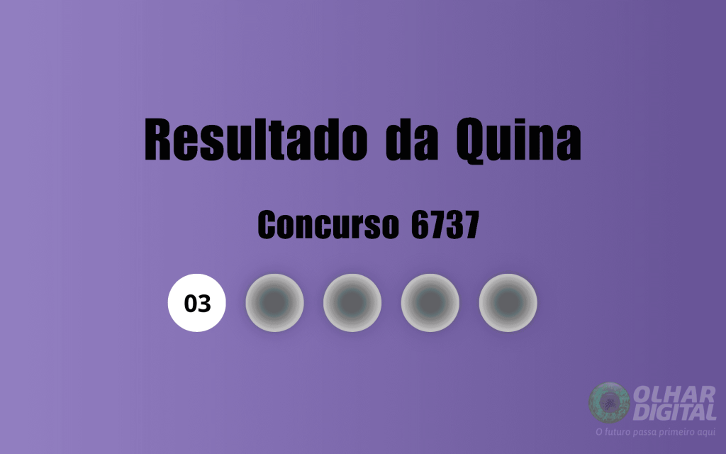Quina 6737: veja resultado de hoje, sexta-feira (23)