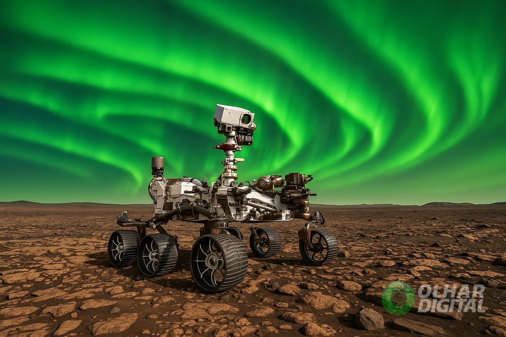Rover da NASA em Marte registra aurora pela primeira vez