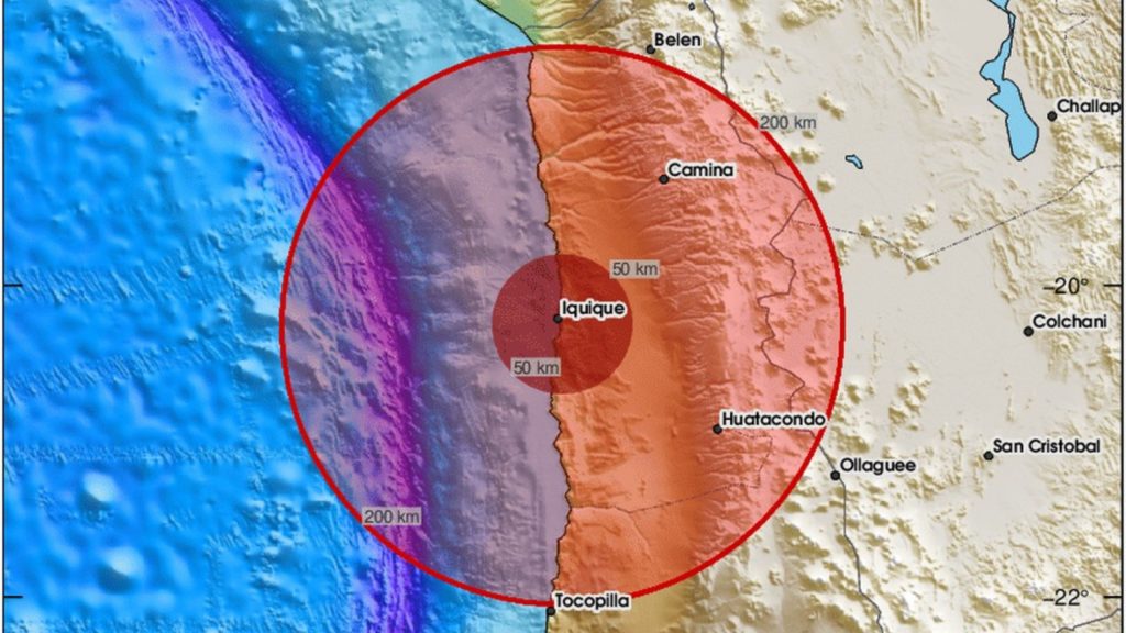 Terremoto de magnitude 5,8 atinge norte do Chile