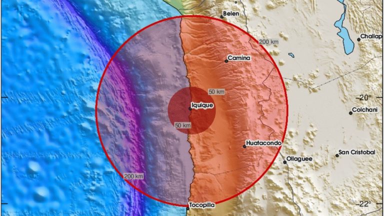 Terremoto de magnitude 5,8 atinge norte do Chile