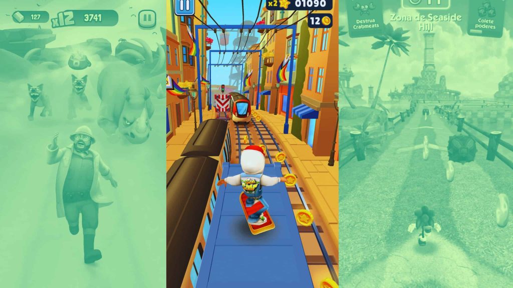 5 jogos de corrida infinita parecidos com Subway Surfers
