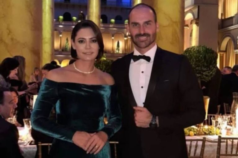 Bolsonaristas na Paulista preferem Eduardo Bolsonaro a Michelle para disputar